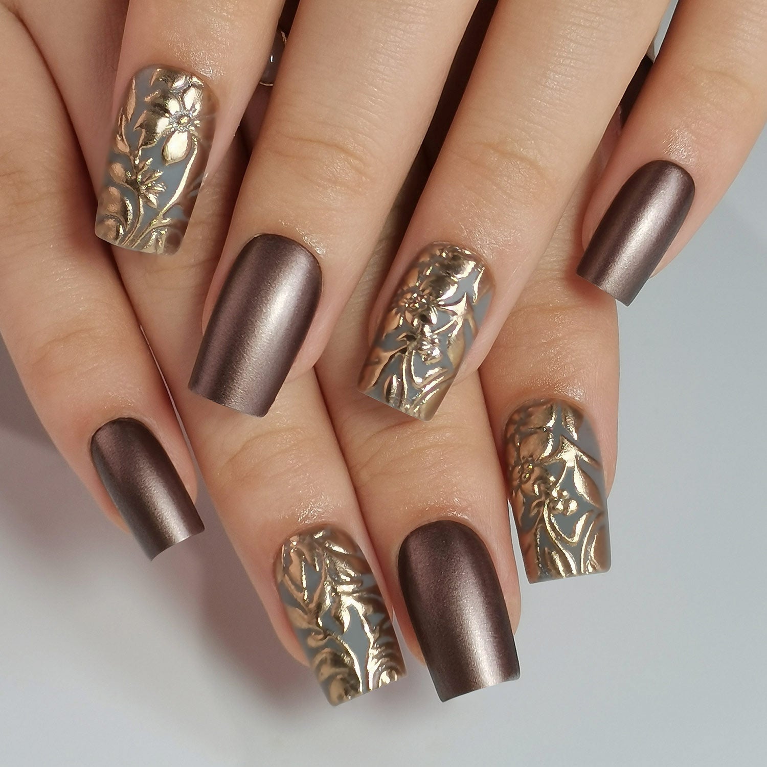 Gel Press On Nails 16 Sizes-32 Pcs Kit DK-24103