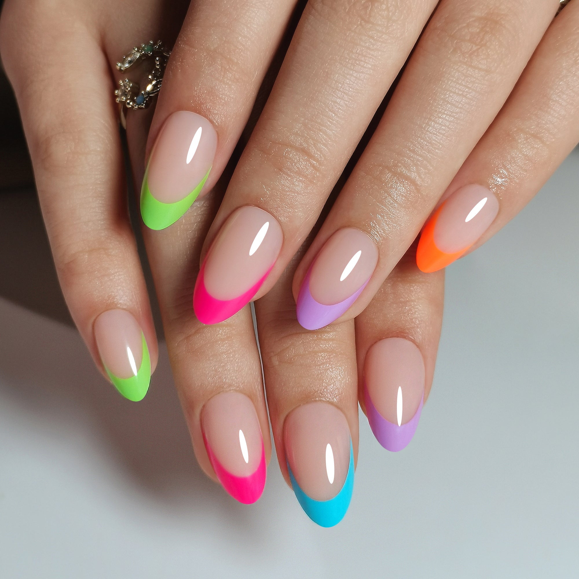 15 Sizes-30 Pcs Acrylic Press On Nails XNFS210 MH-3