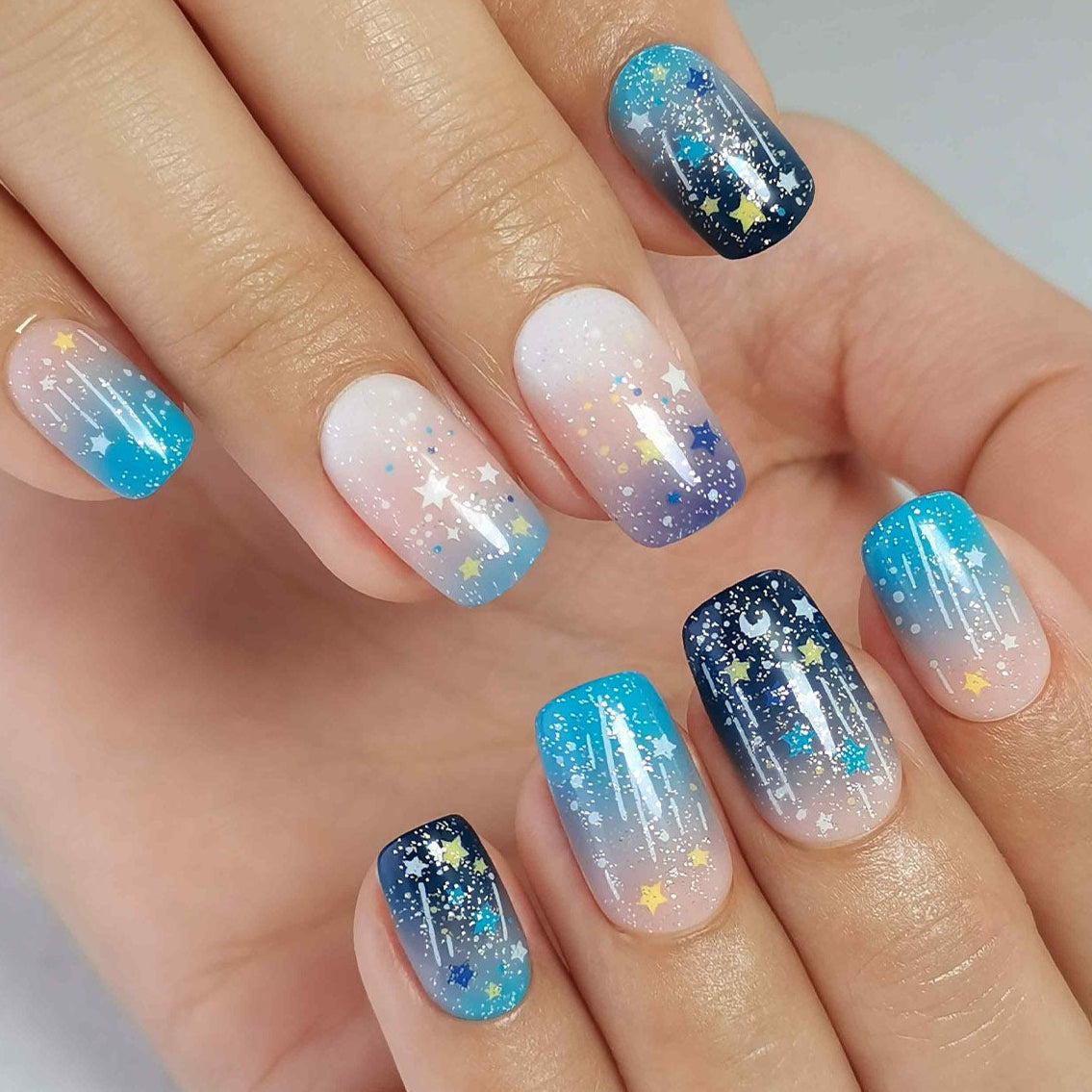 Gel Press On Nails 16 Sizes-32 Pcs Kit  X004MHLCDR