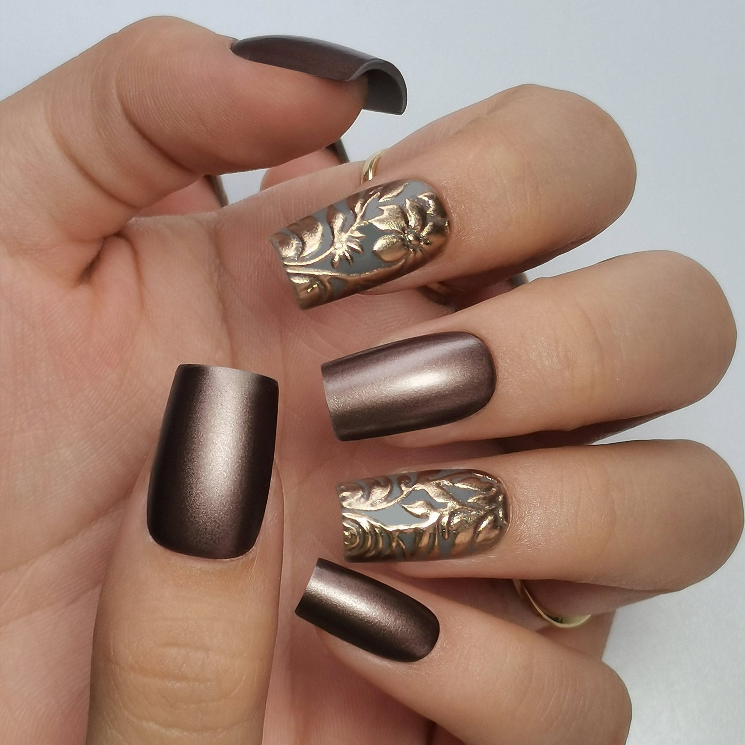 Gel Press On Nails 16 Sizes-32 Pcs Kit DK-24103