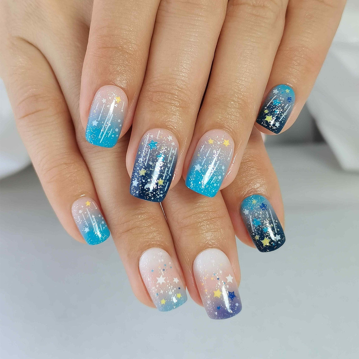 Gel Press On Nails 16 Sizes-32 Pcs Kit  X004MHLCDR