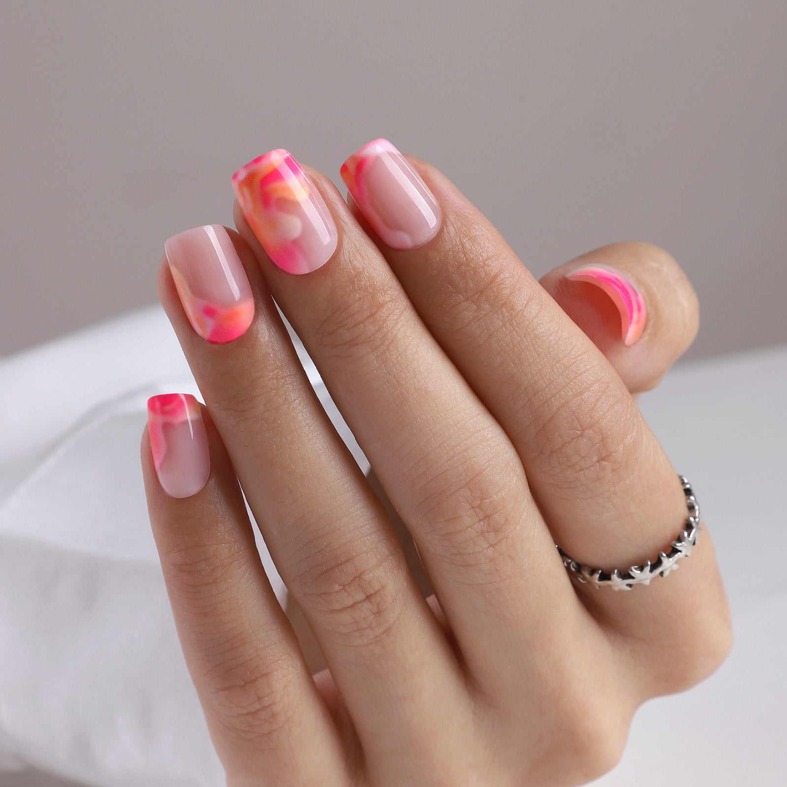 Gel Press On Nails 16 Sizes-32 Pcs Kit X004OJFCJD