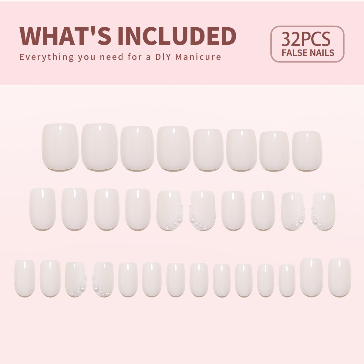 Gel Press On Nails 16 Sizes-32 Pcs Kit X004NZID1R