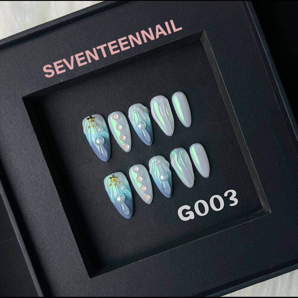 Ocean Starlight-Handmade Nails