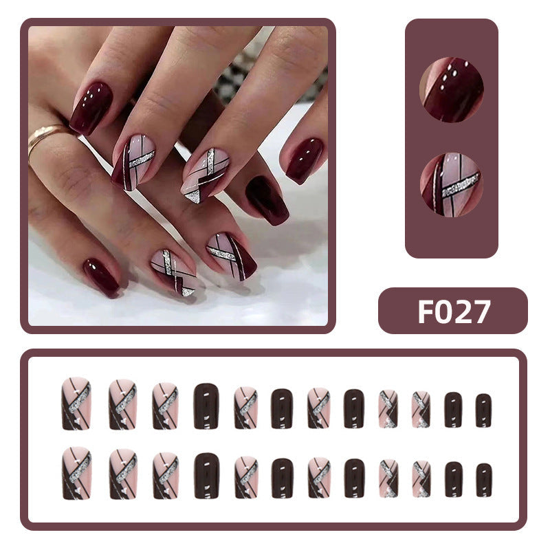15 Sizes-30 Pcs Acrylic Press On Nails F027