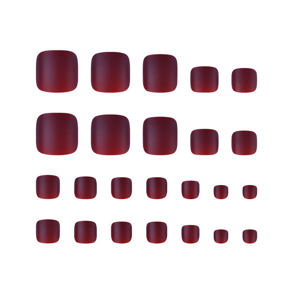 Press On Toe nails Set 24pcs/12 sizes XNT026