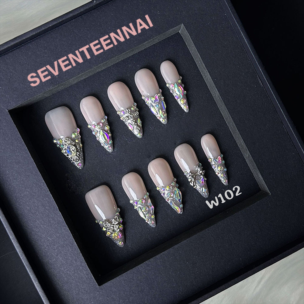 Crowned in Sparkles-Handmade Nails