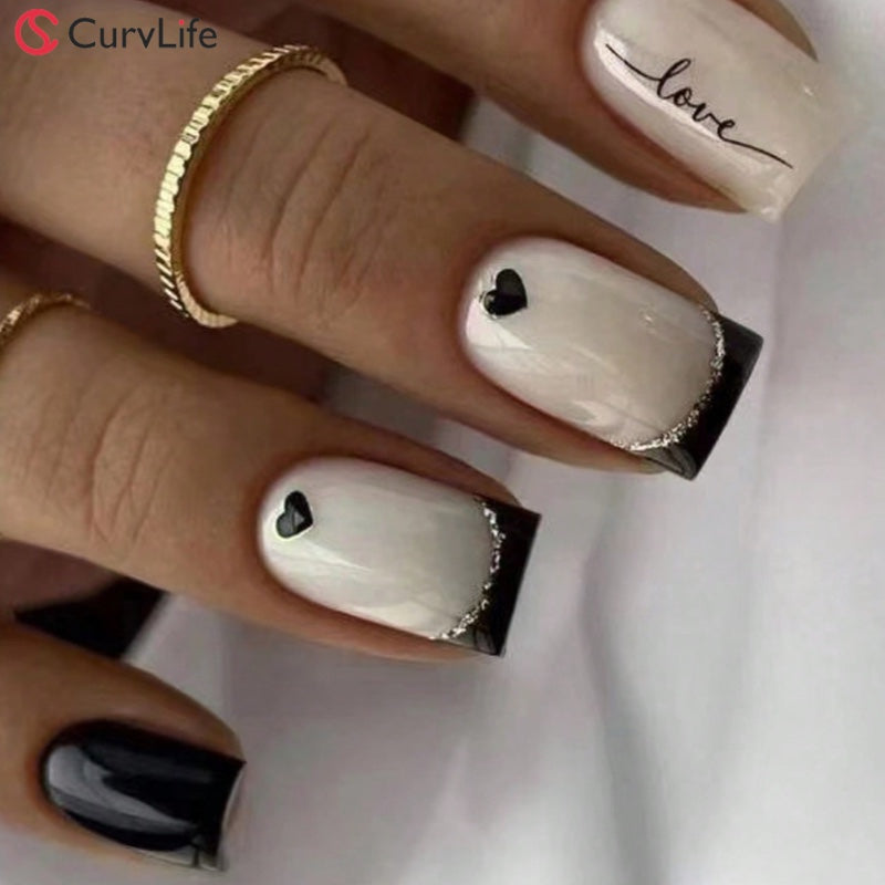 15 Sizes-30 Pcs Acrylic Press On Nails W444