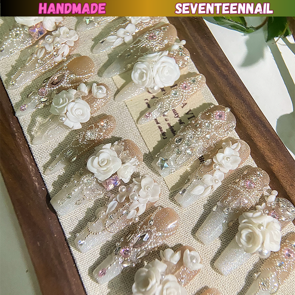 Celestial Garden Handmade Press On Nails