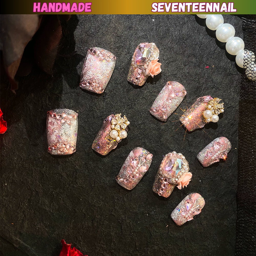 Rose Princess Dream Handmade Press on nail