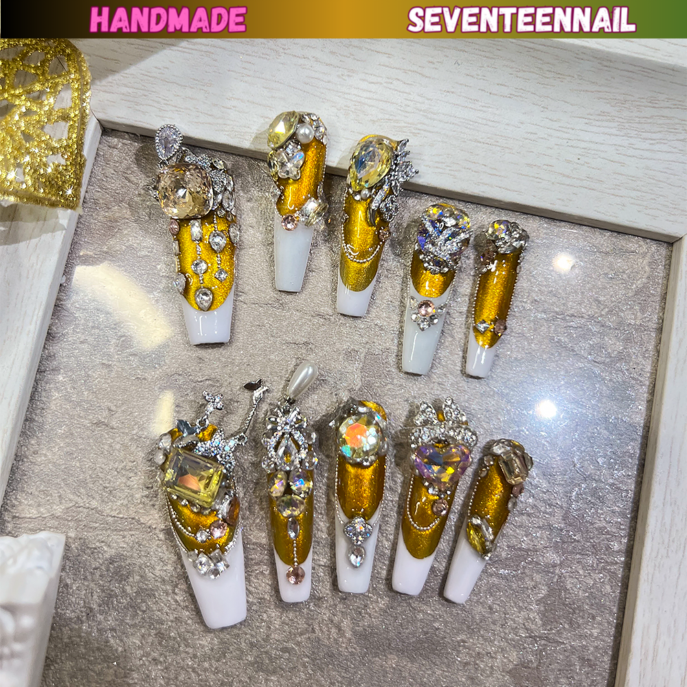 Crown of Brilliance Press On Nails