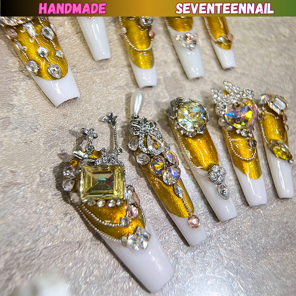 Crown of Brilliance Press On Nails