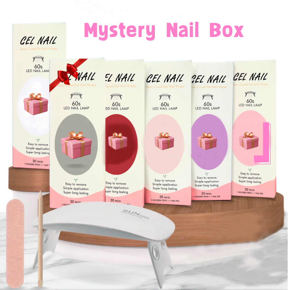 Coffret mystère ongles gel UV 8 ou 11 pièces