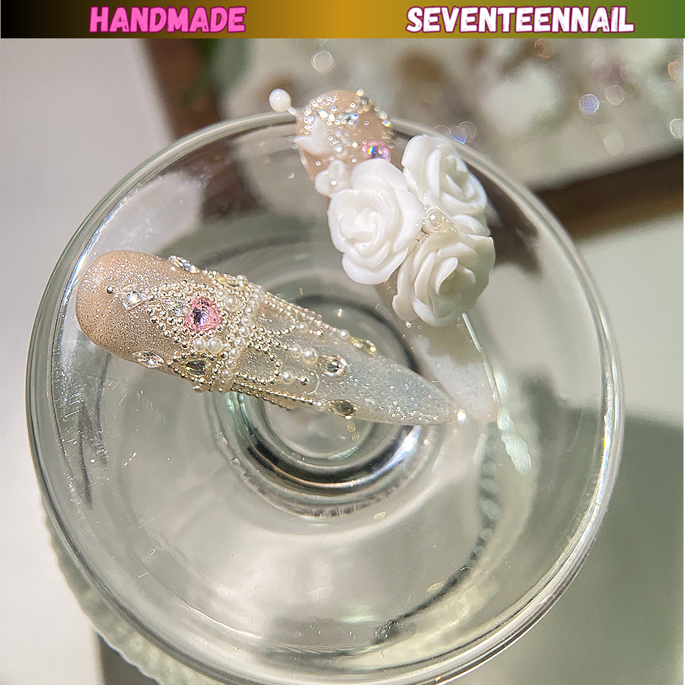 Celestial Garden Handmade Press On Nails