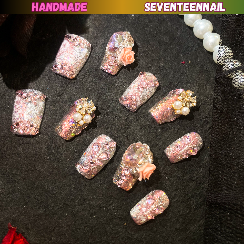 Rose Princess Dream Handmade Press on nail