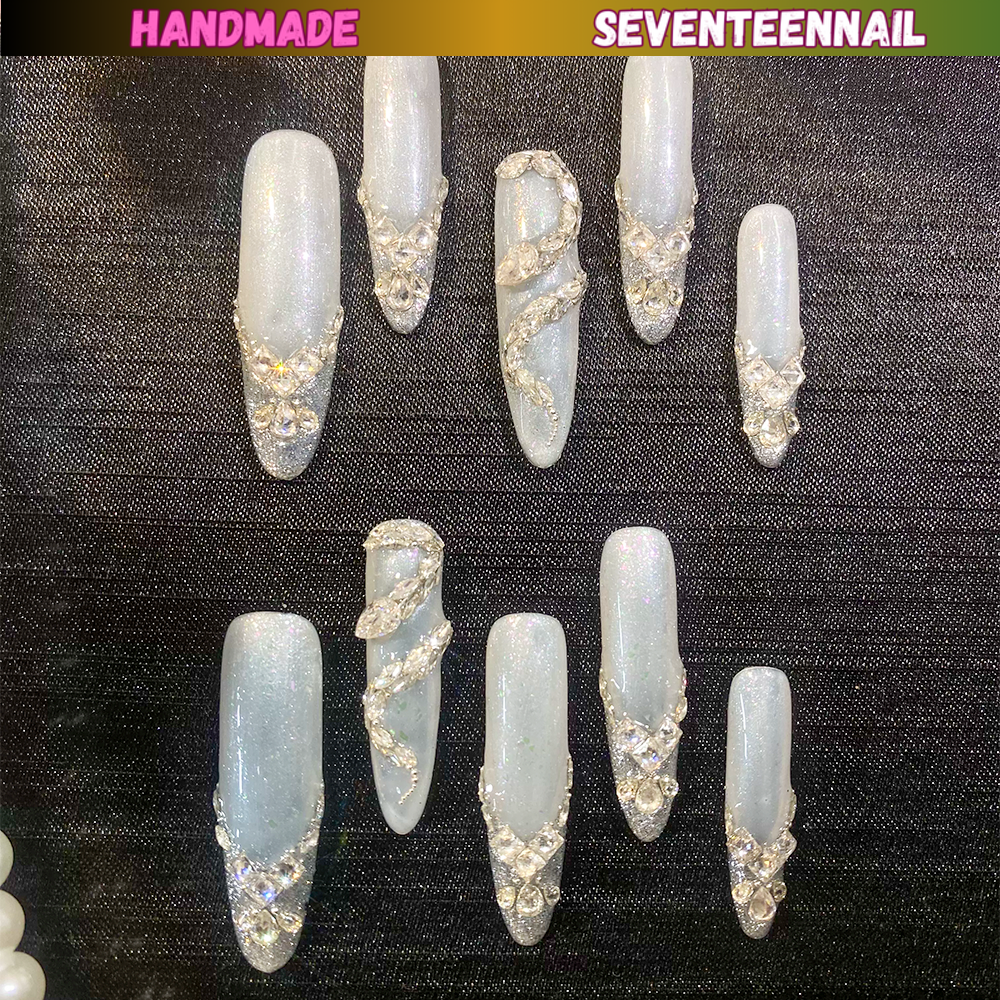 Glacier Goddess Press On Nails