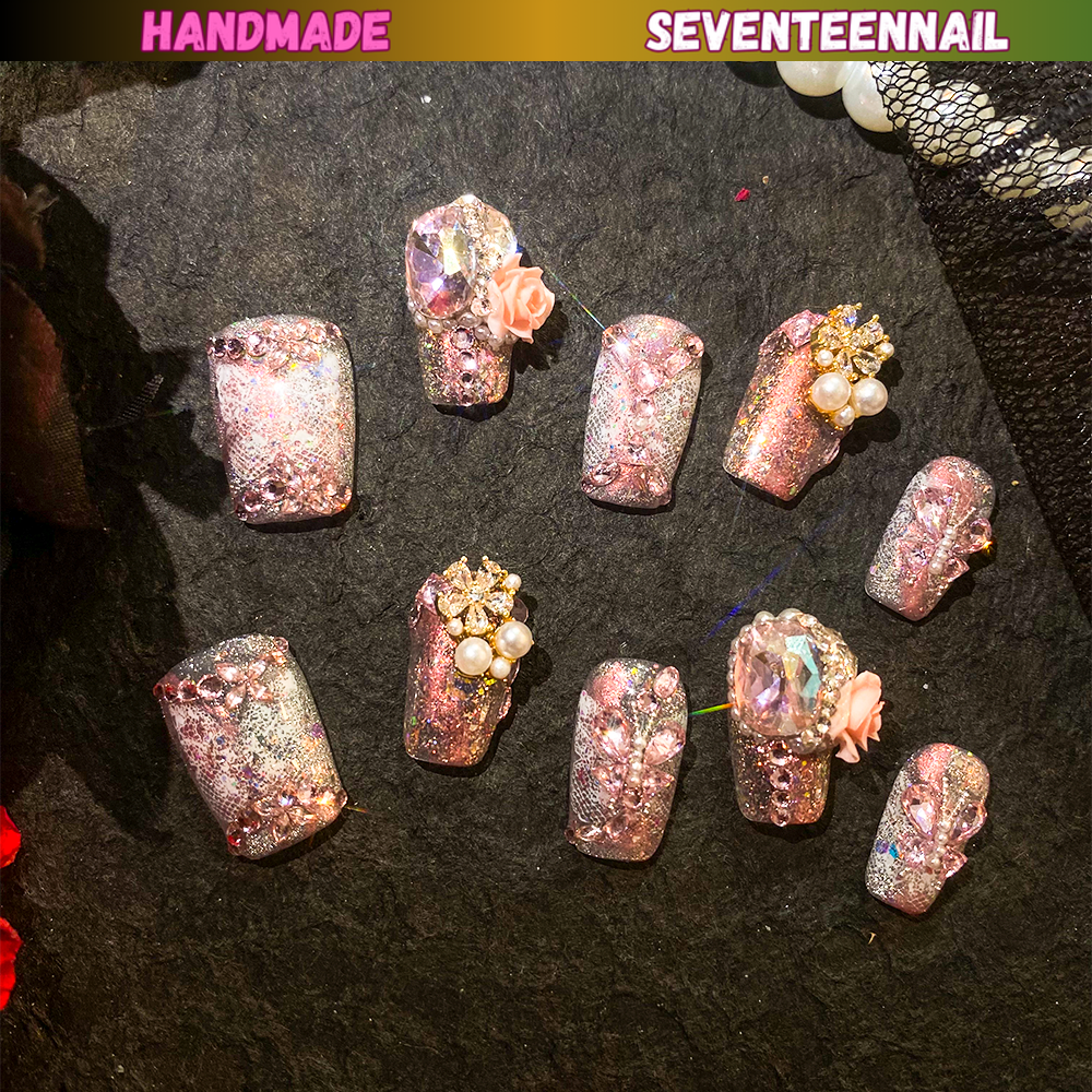 Rose Princess Dream Handmade Press on nail