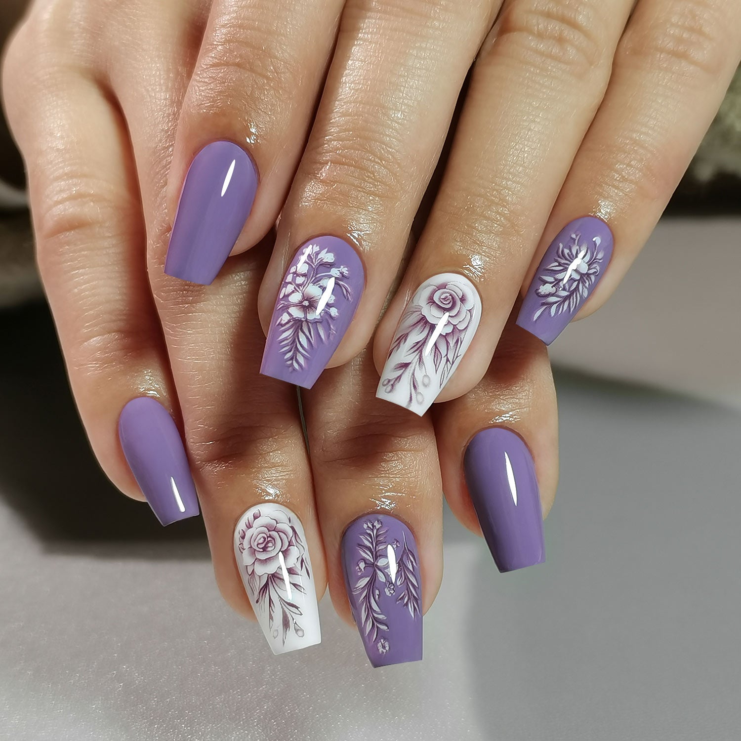 Gel Press On Nails 16 Sizes-32 Pcs Kit X004LBORZJ