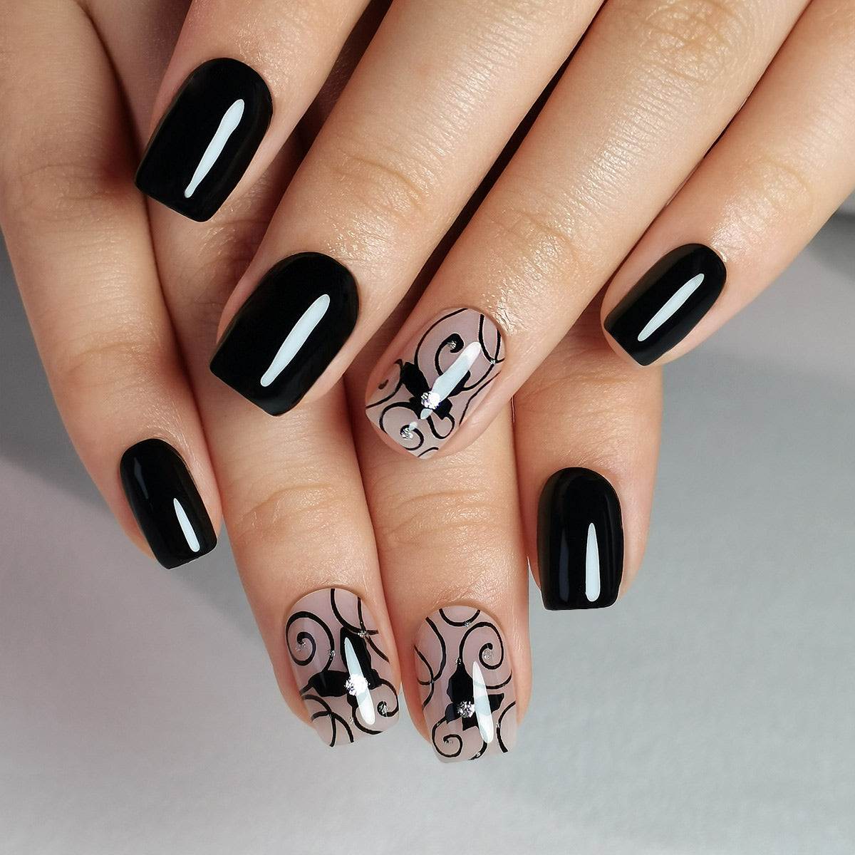 15 Sizes-30 Pcs Acrylic Press On Nails XNPH2002