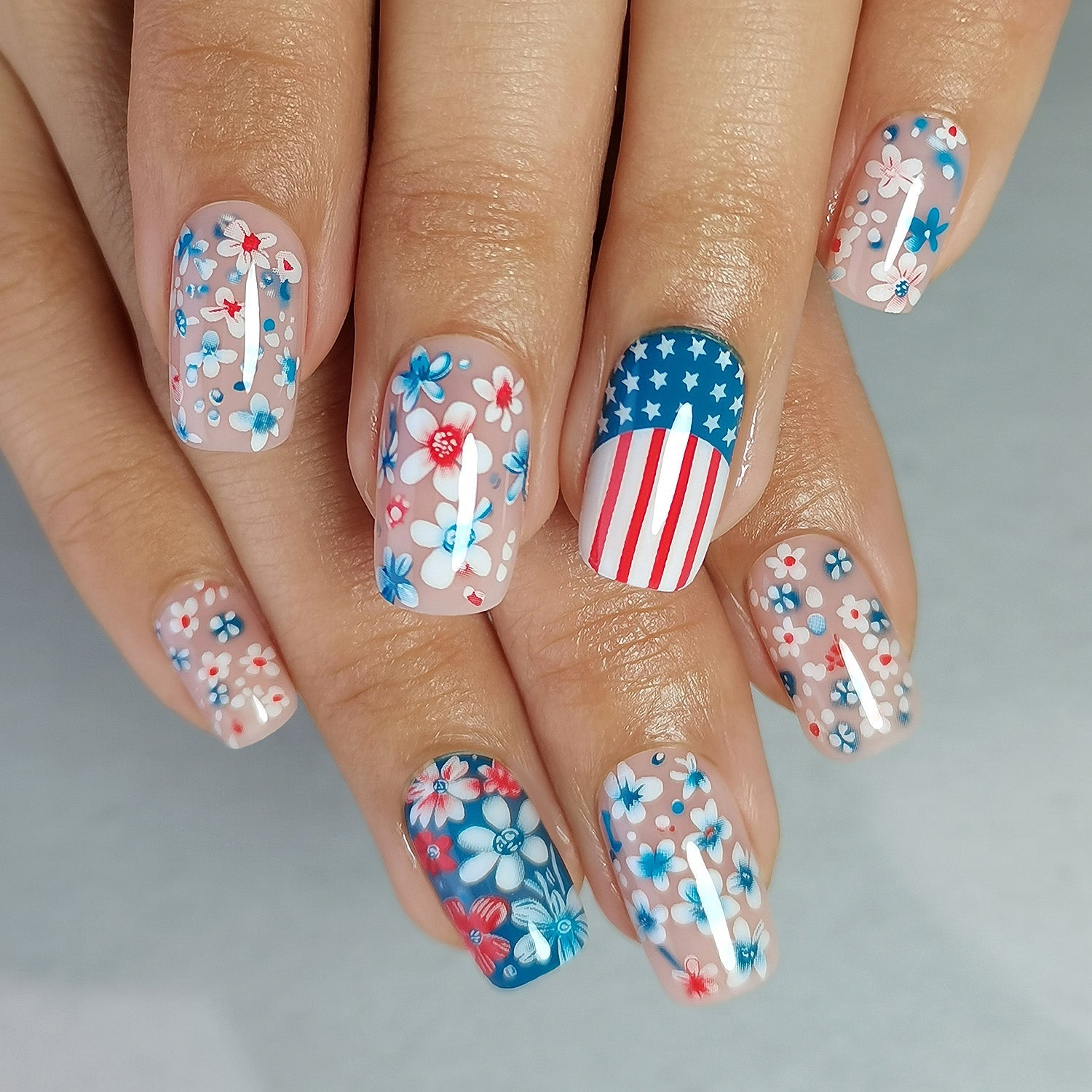 Gel Press On Nails 16 Sizes-32 Pcs Kit X004MHE0AT