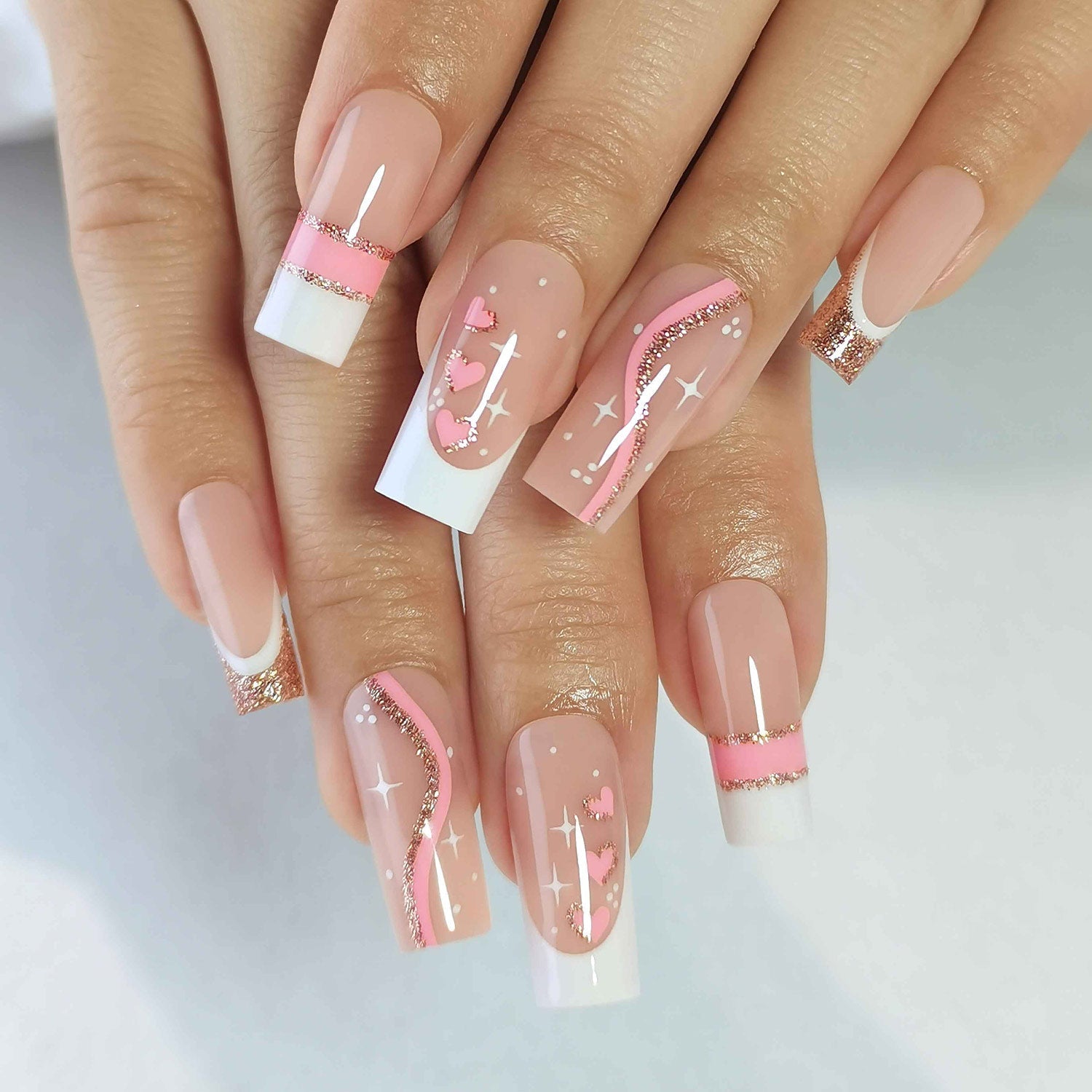 Gel Press On Nails 16 Sizes-32 Pcs Kit X004LPXOL3