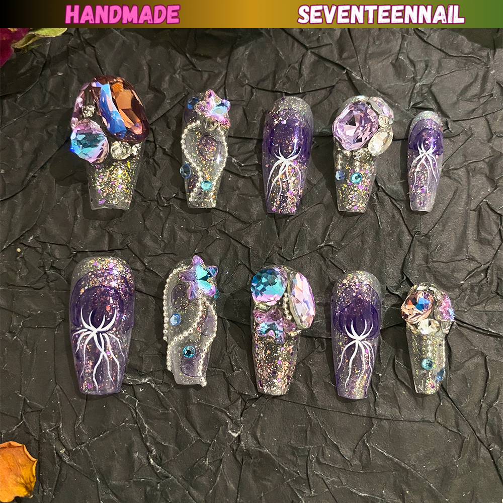 Mystic Nebula Press On Nails