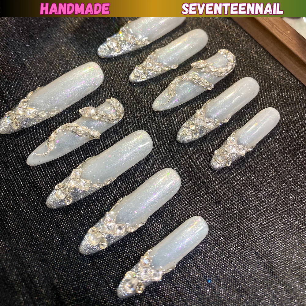 Glacier Goddess Press On Nails