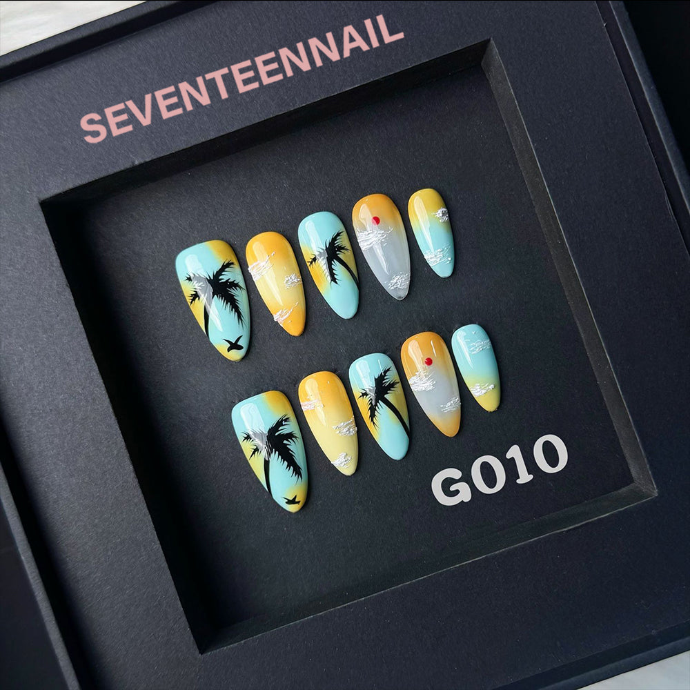 Coastal Memory-Handmade Nails