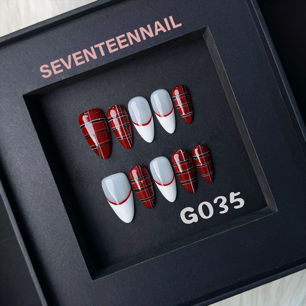 Plaid Time-Handmade Nails