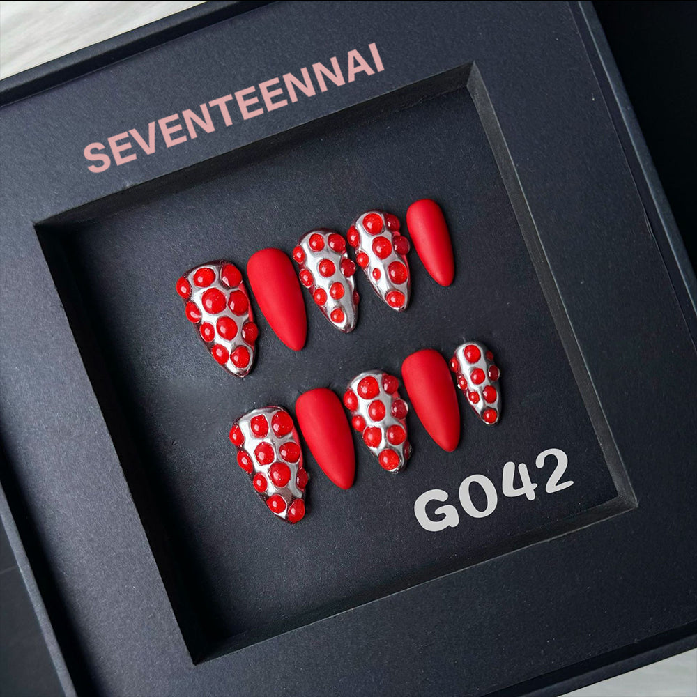 Ruby Bomb-Handmade Nails