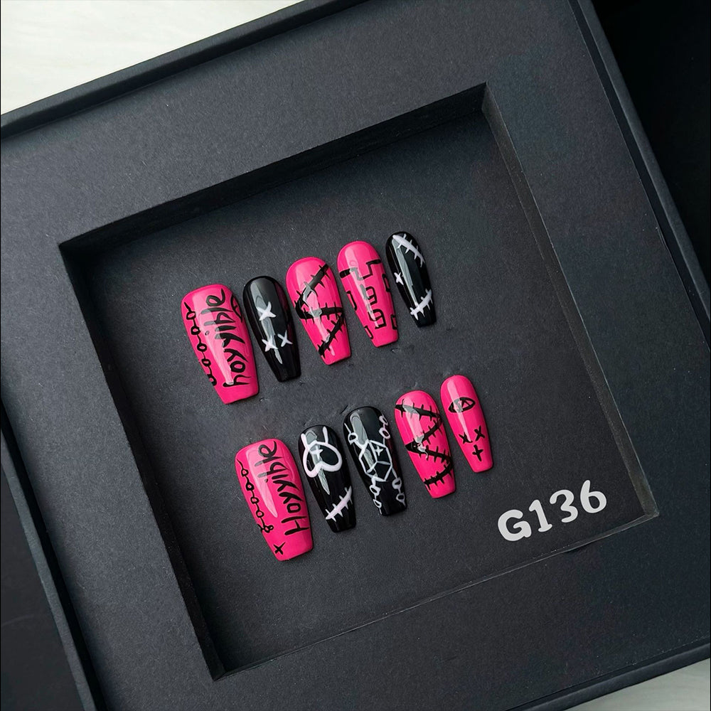 Maze of Secrets-Handmade Nails