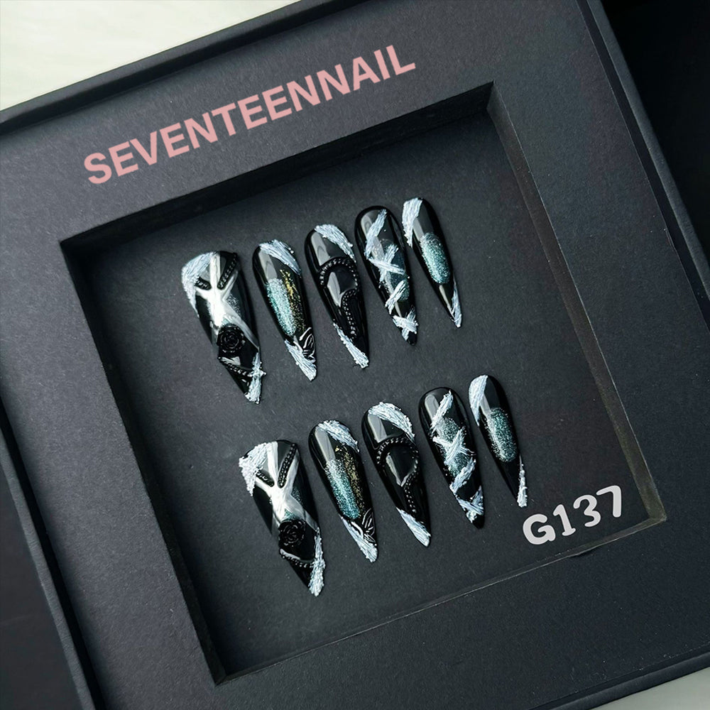 Cracks of Light-Handmade Nails