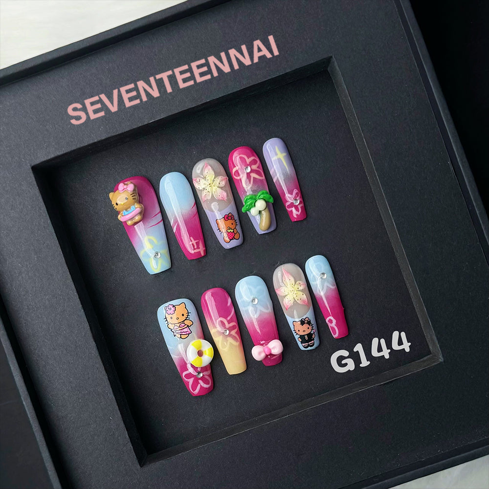 Sweetheart Holiday-Handmade Nails