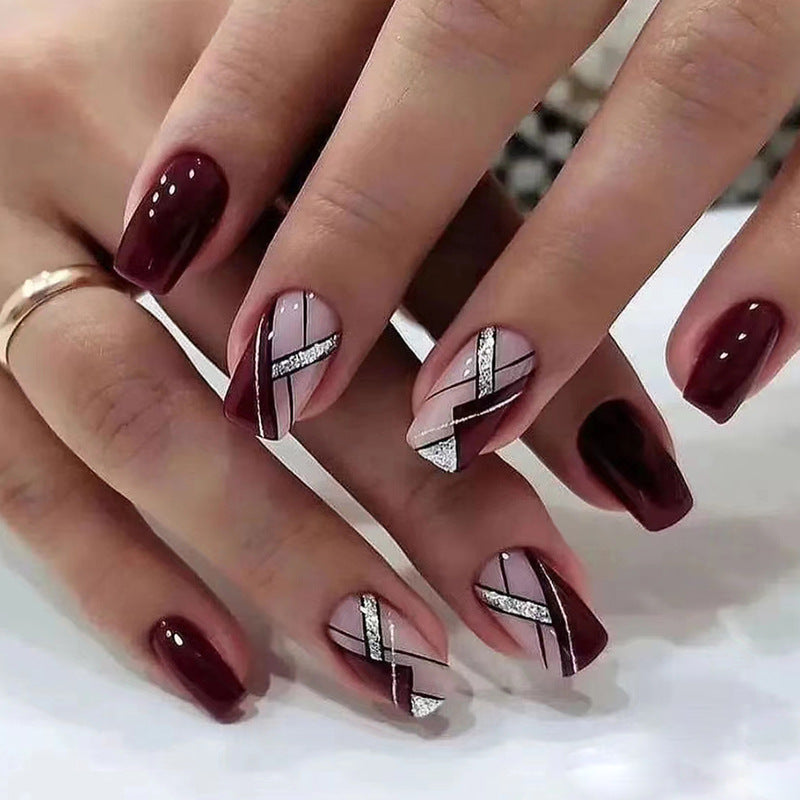 15 Sizes-30 Pcs Acrylic Press On Nails F027