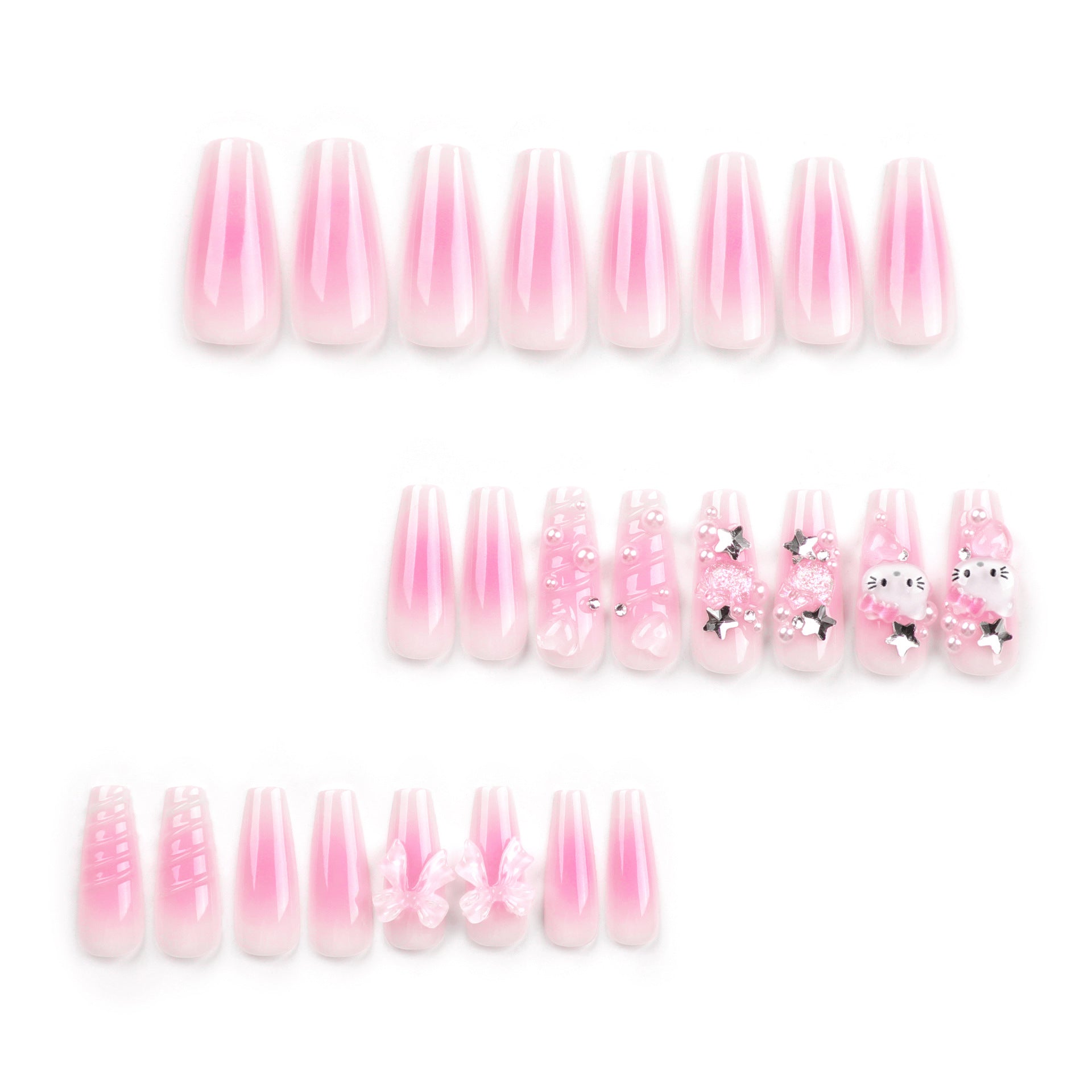 24pcs/Set Press On Nails JP2825