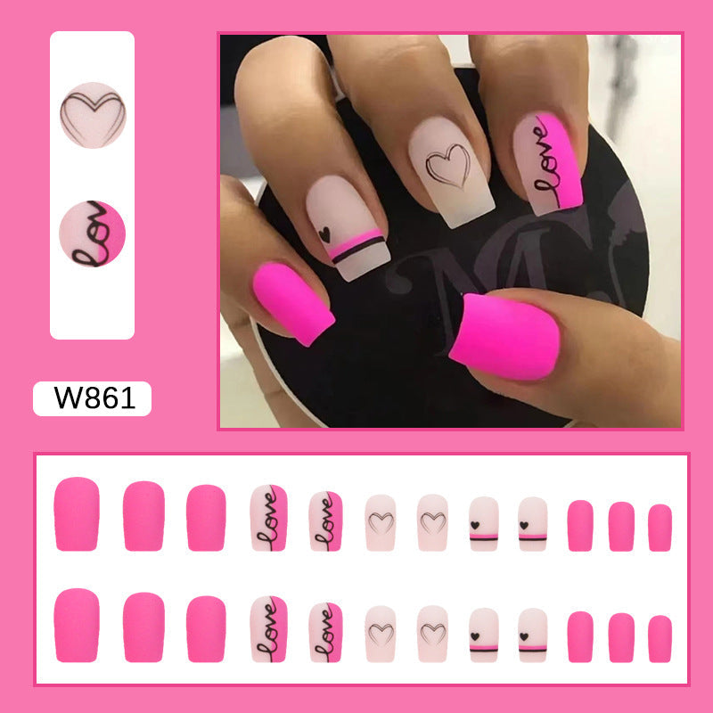 15 Sizes-30 Pcs Acrylic Press On Nails W861