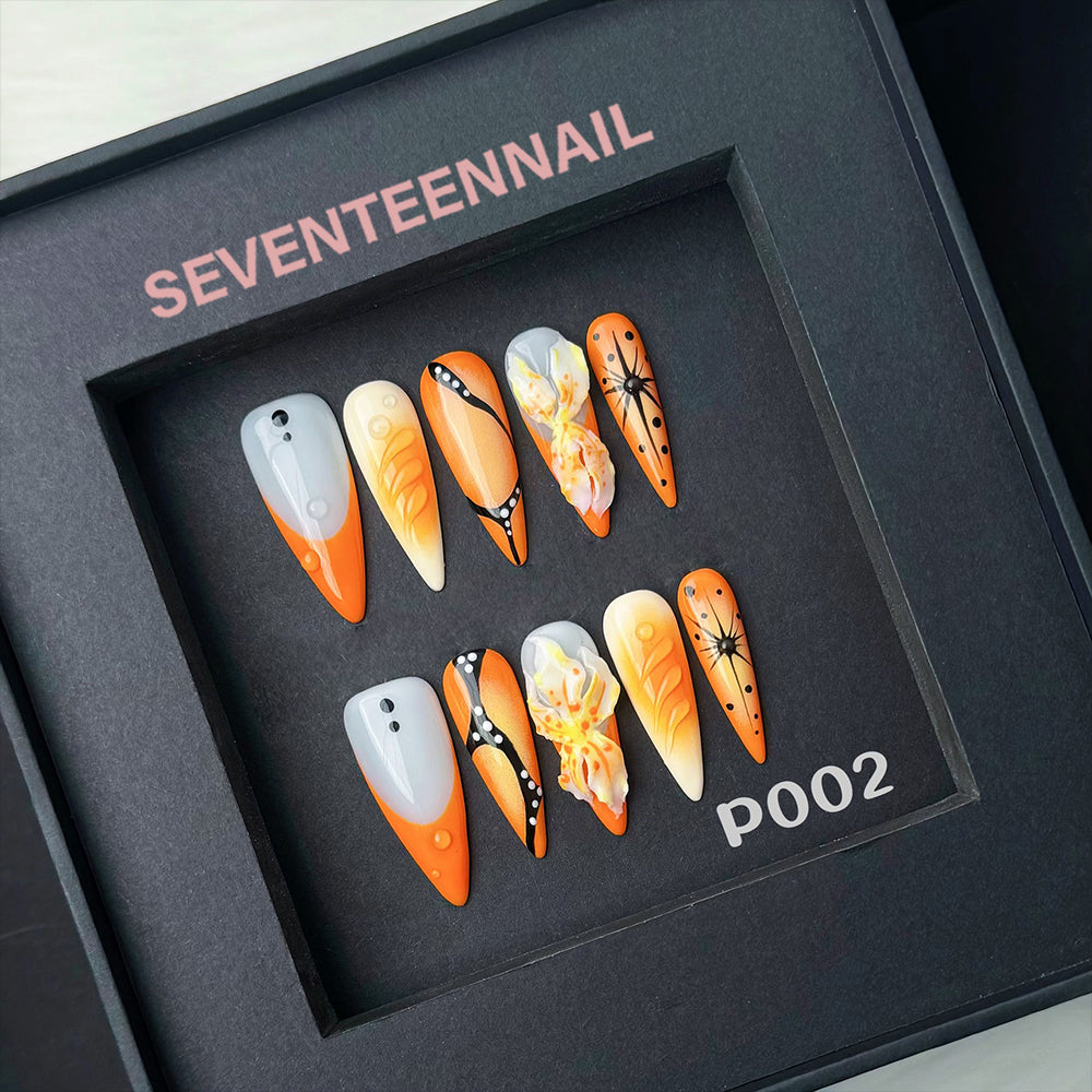 Fiery Summer Adventure-Handmade Nails