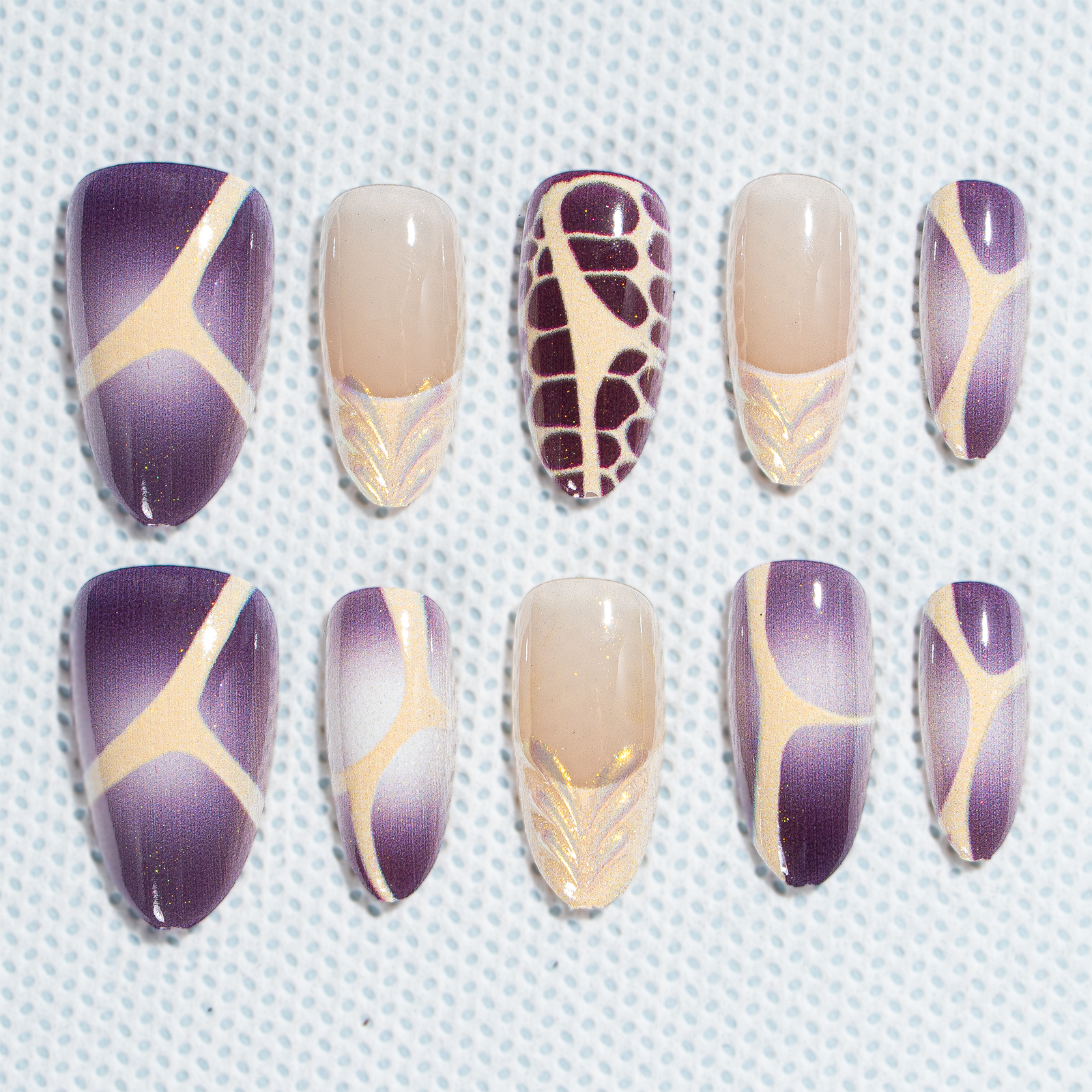15 Sizes-30 Pcs 3D Press On nails tk3d11