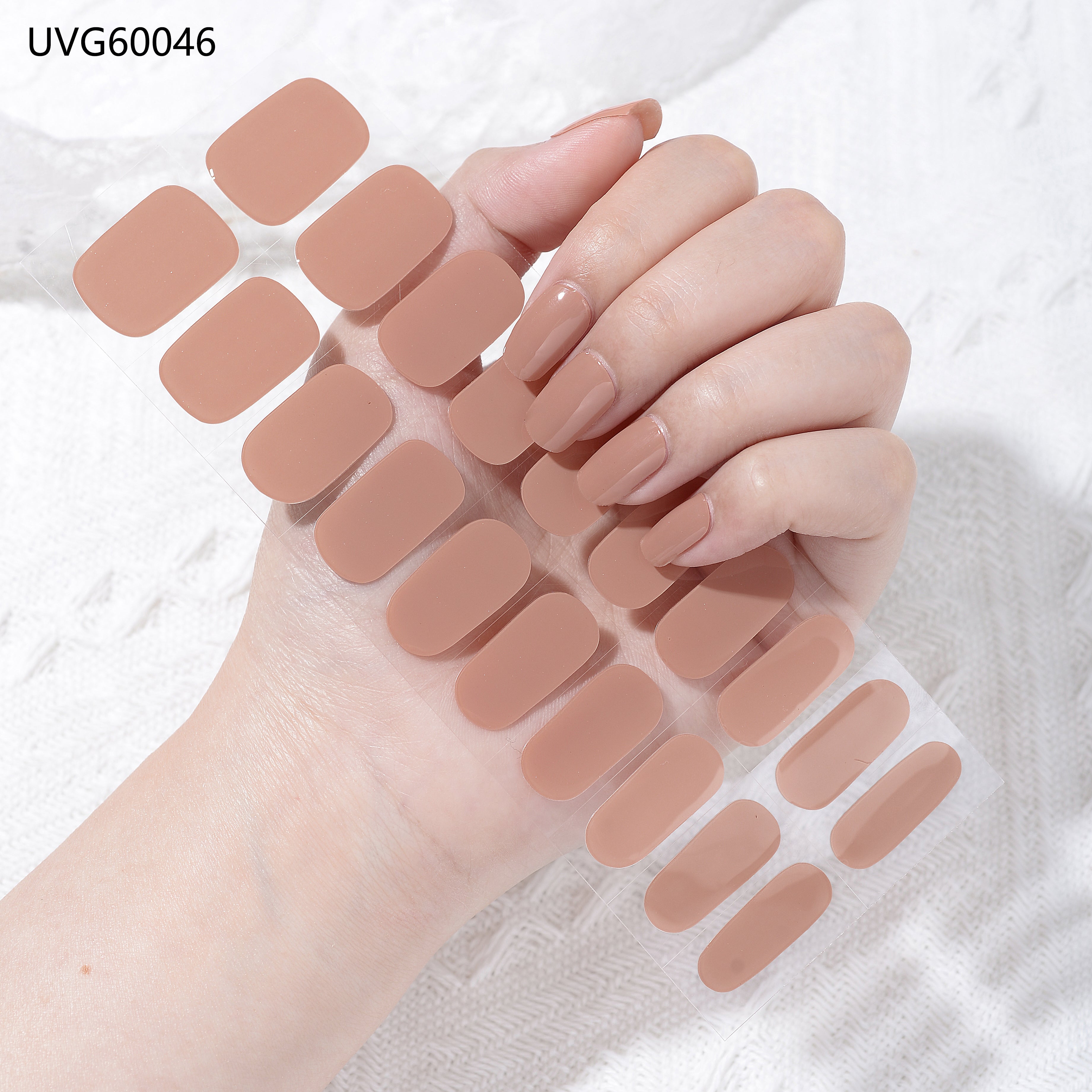 « NOUVEAU » CAFÉ GLACÉ (3 STYLES) - KIT D'AUTOCOLLANTS POUR ONGLES EN GEL UV