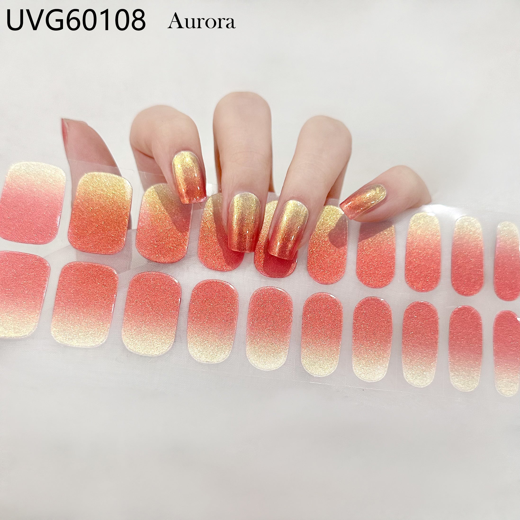 Orange-red gradient Cat Eyes - UVG60108