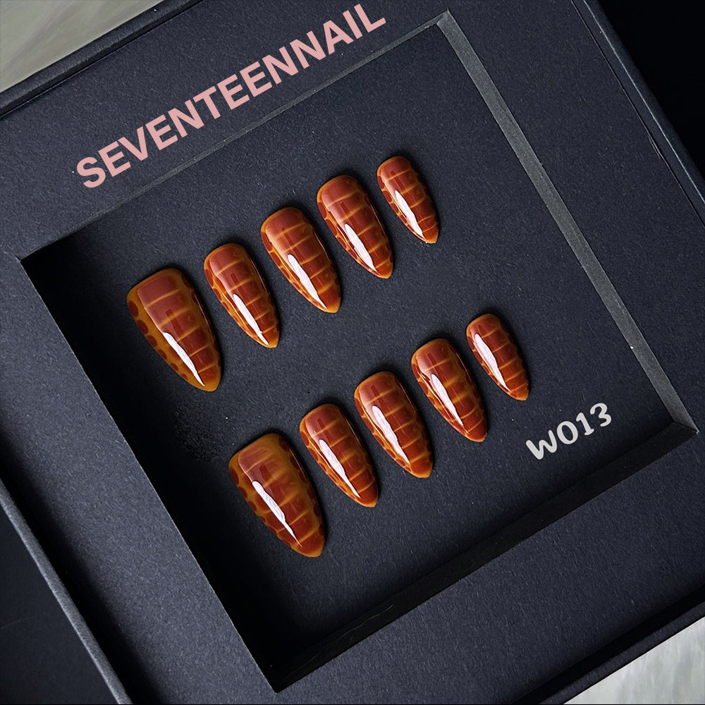 Brown Whispers-Handmade Nails
