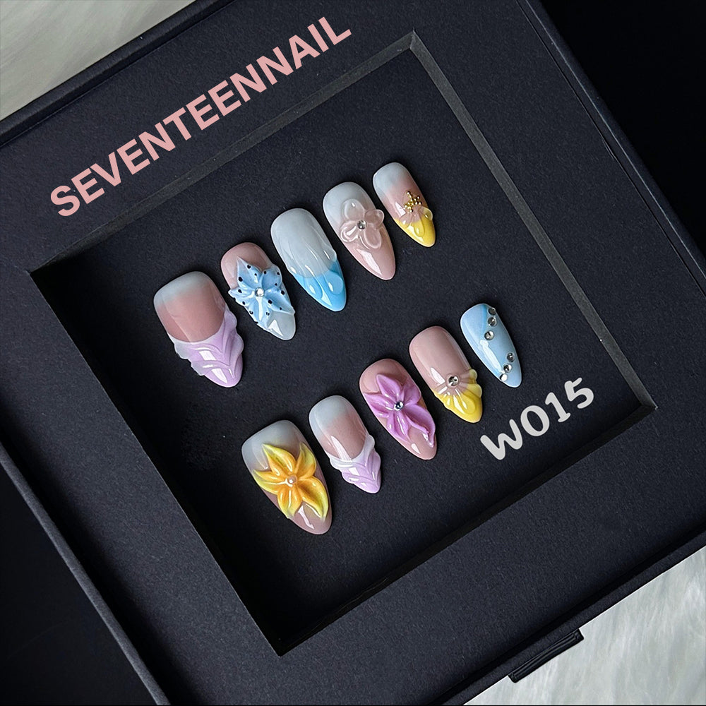Stardust Flora-Handmade Nails