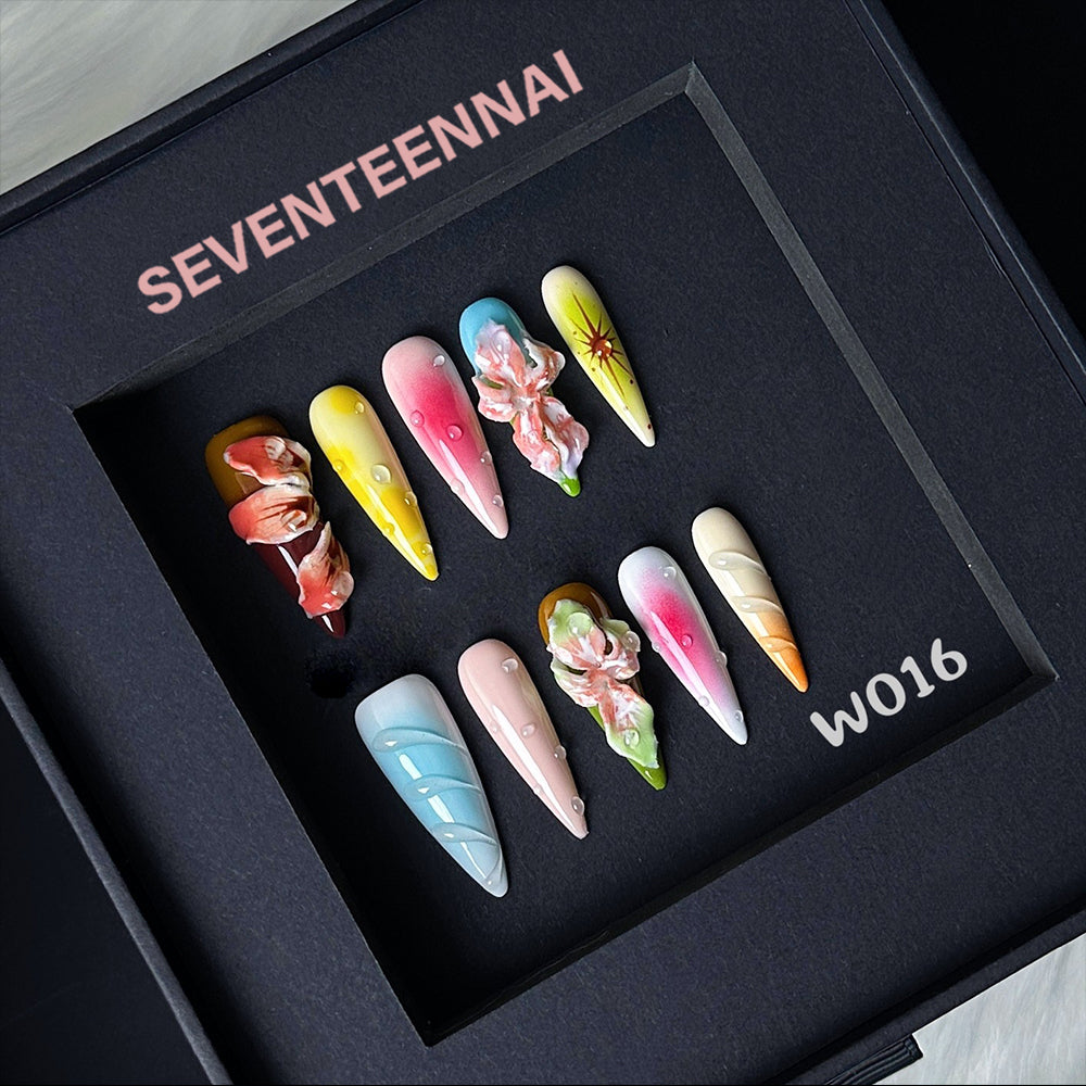 Flowers at Dawn-Handmade Nails