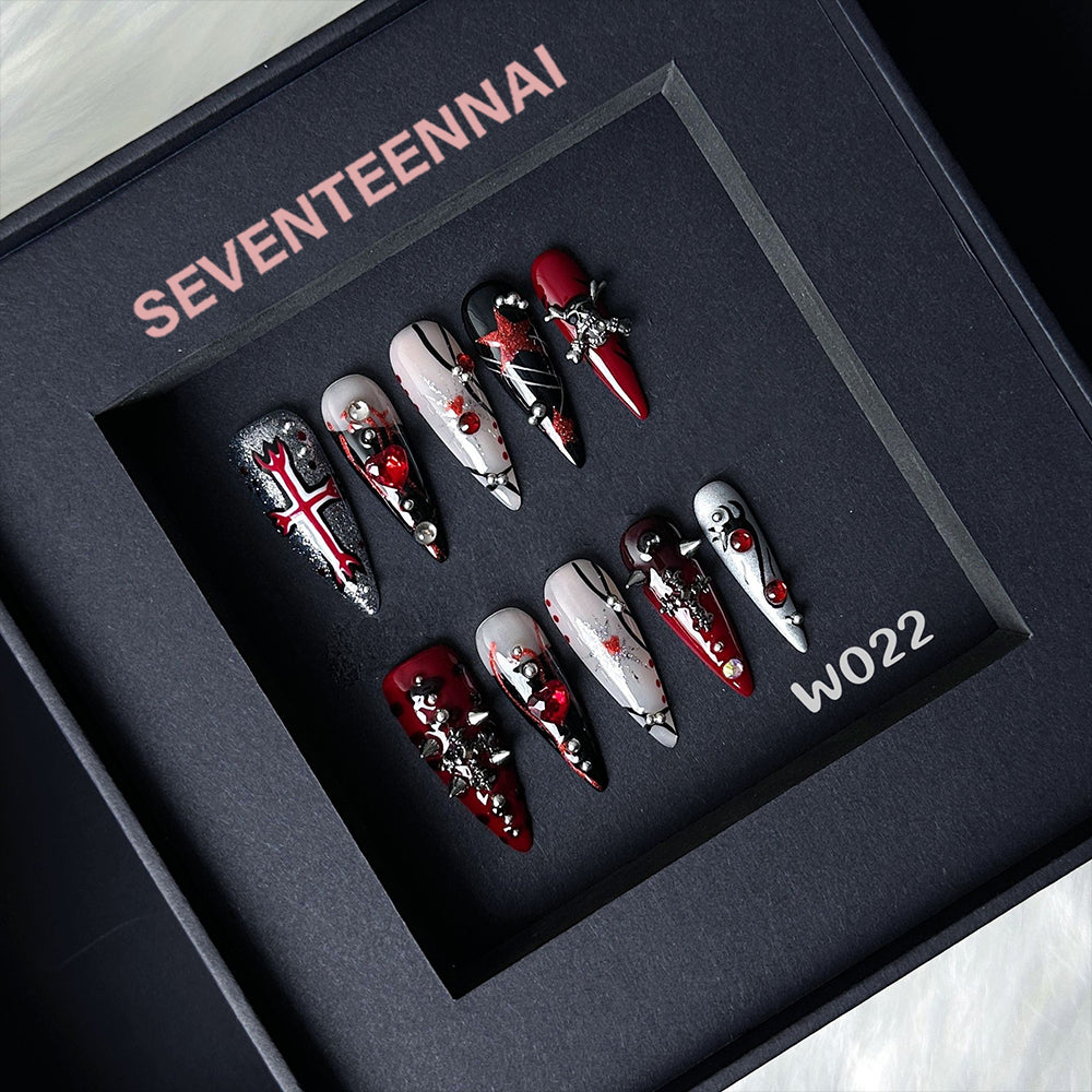 Tears of Fallen Angels-Handmade Nails