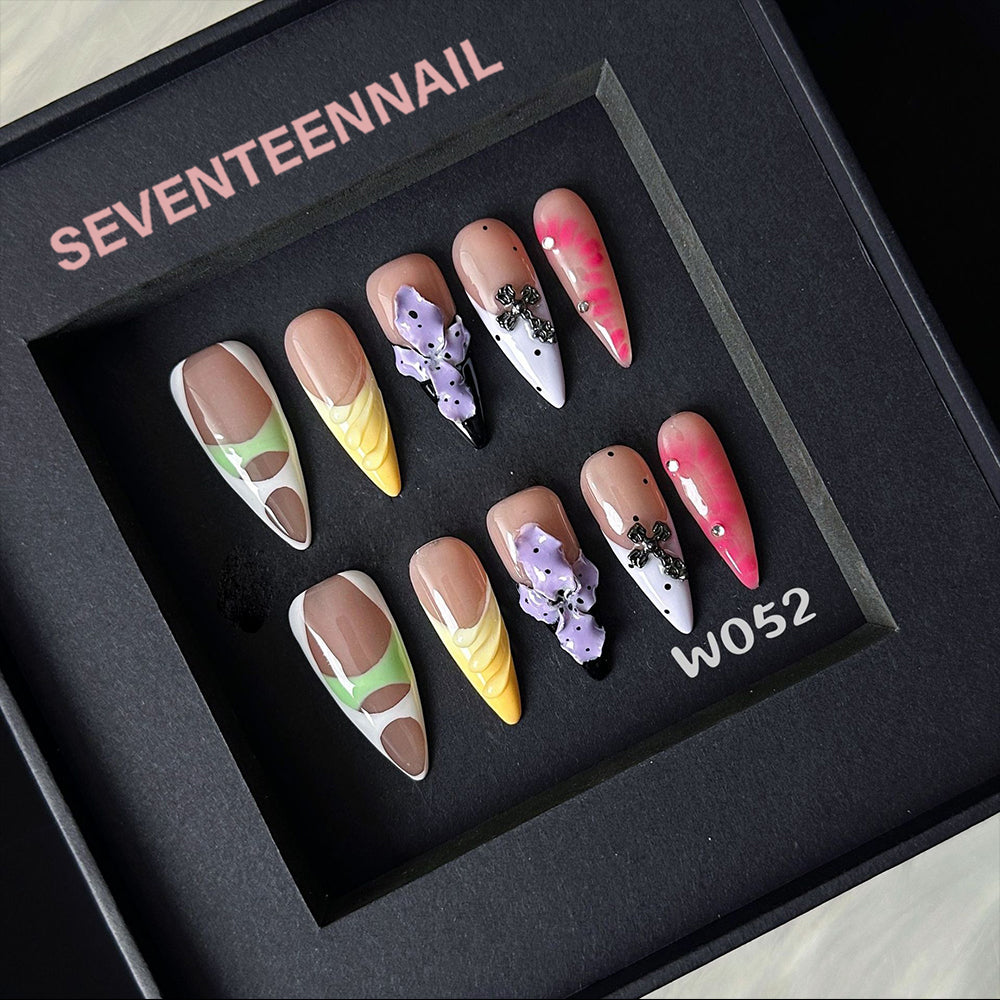 Whimsical Bloom-Handmade Nails