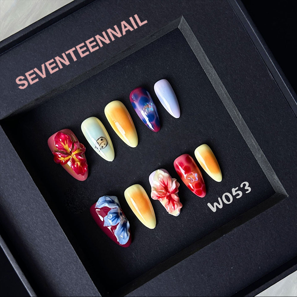 Tropical Whispers-Handmade Nails