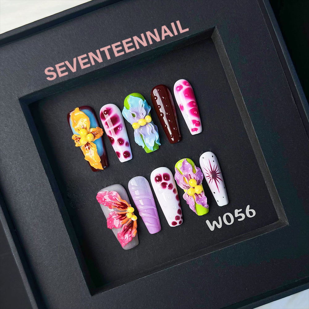 Iridescent Vines-Handmade Nails